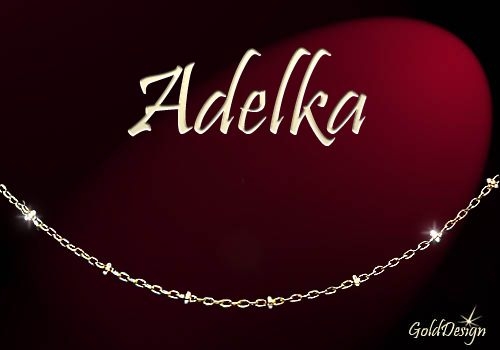 Adelka - řetízek zlacený